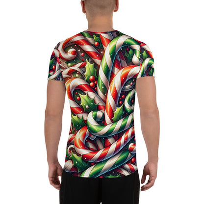 Whimsical Winter Wear Men's Athletic T-Shirt