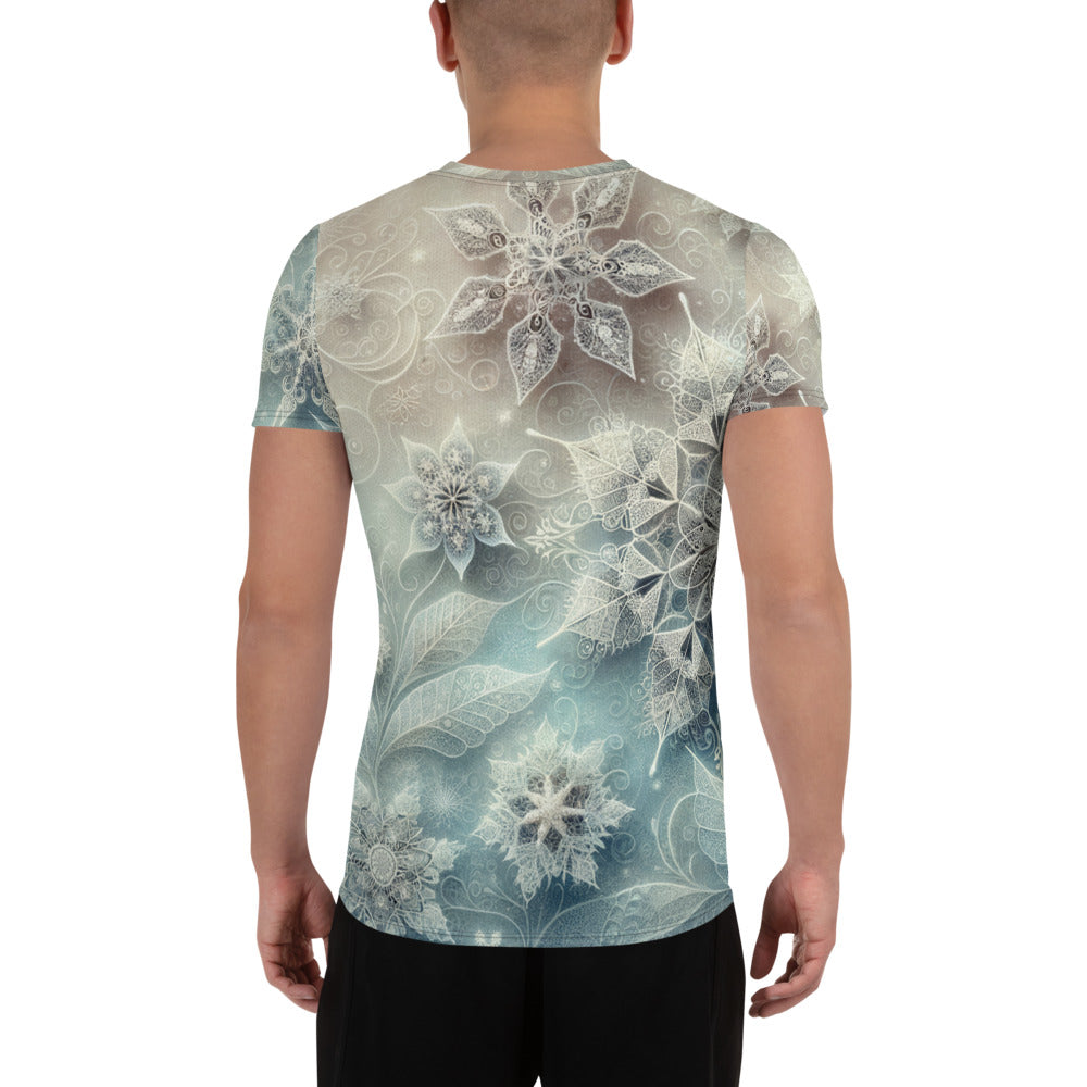 Whimsical Winter Wear Men's Athletic T-Shirt