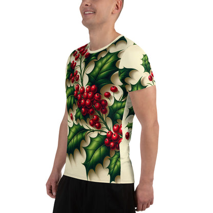 Whimsical Winter Wear Men's Athletic T-Shirt