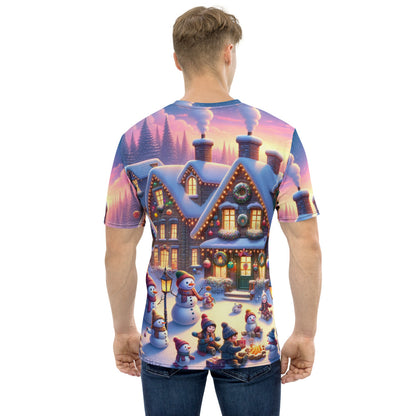 Whimsical Winter Wear Men's Crew Neck T-Shirt