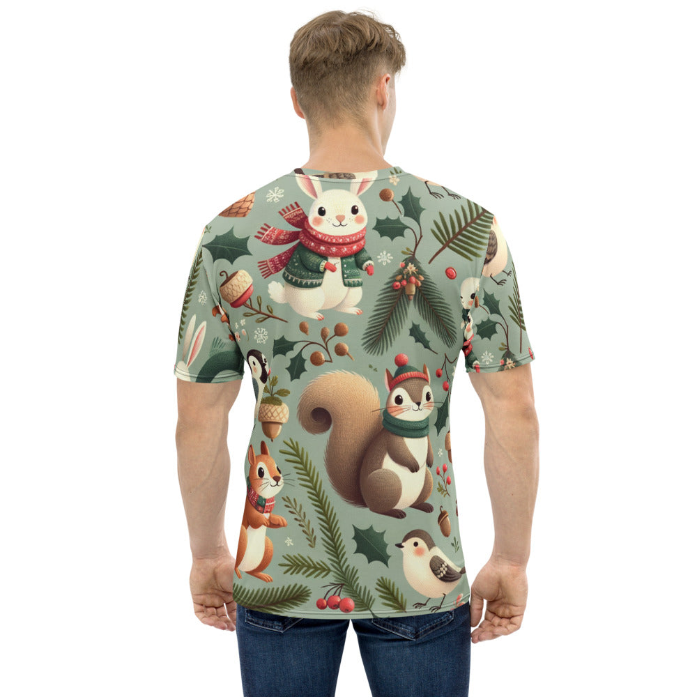 Whimsical Winter Wear Men's Crew Neck T-Shirt
