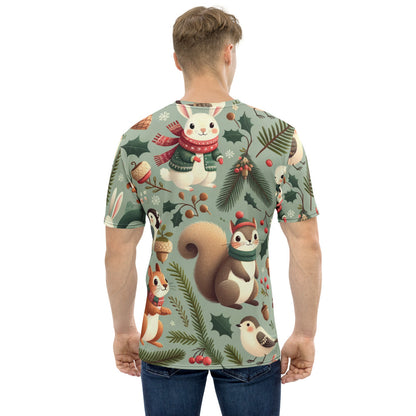 Whimsical Winter Wear Men's Crew Neck T-Shirt