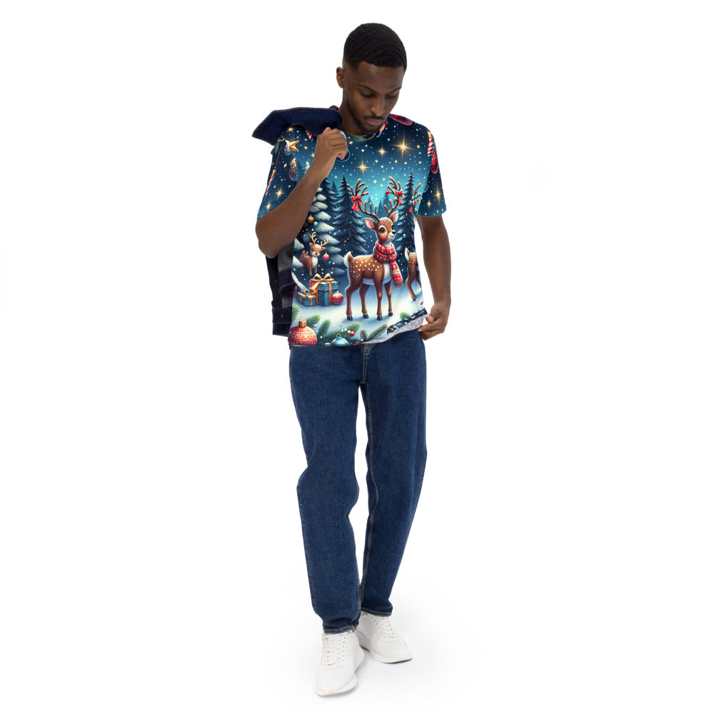Whimsical Winter Wear Men's Crew Neck T-Shirt