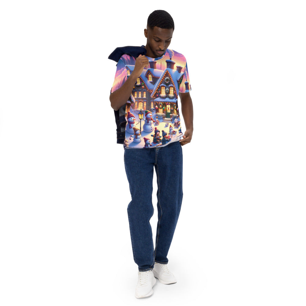 Whimsical Winter Wear Men's Crew Neck T-Shirt