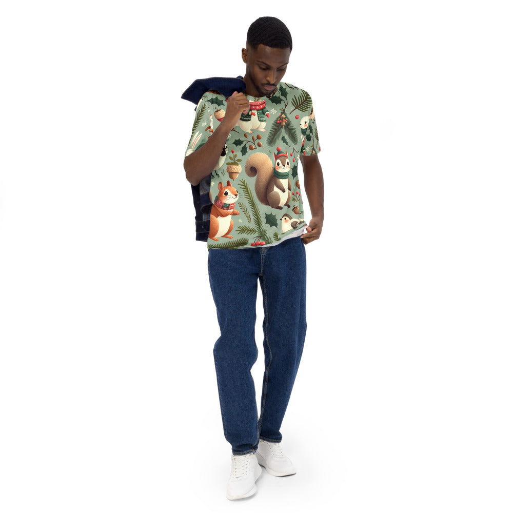Whimsical Winter Wear Men's Crew Neck T-Shirt