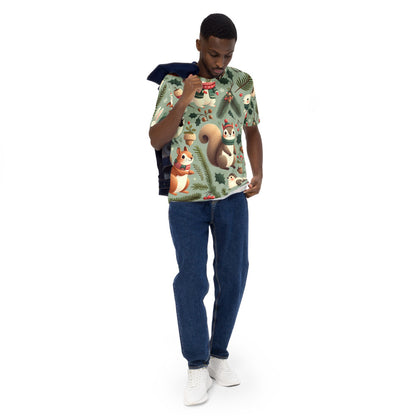 Whimsical Winter Wear Men's Crew Neck T-Shirt