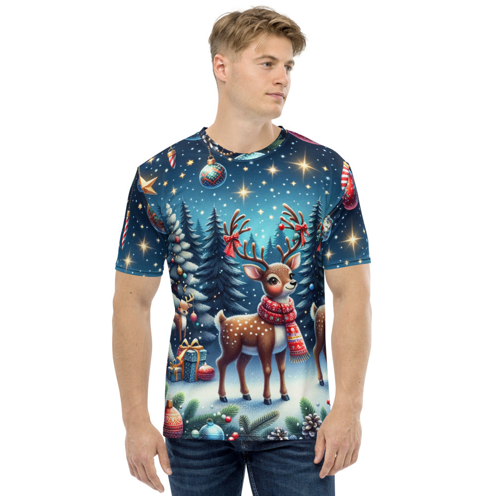 Whimsical Winter Wear Men's Crew Neck T-Shirt