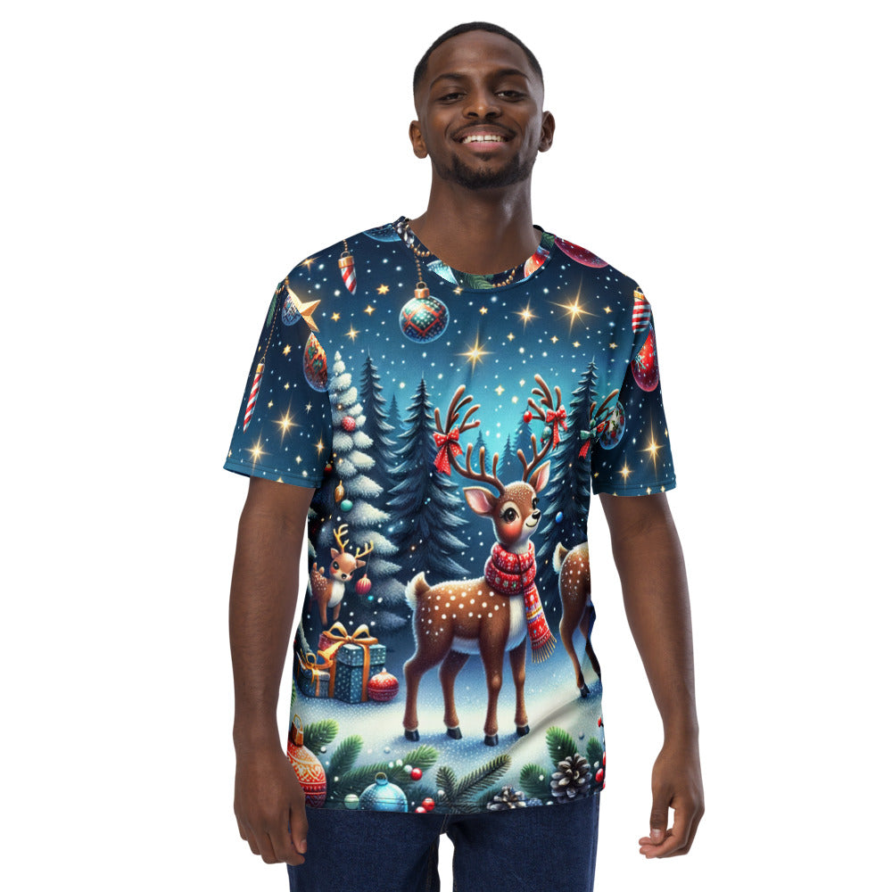 Whimsical Winter Wear Men's Crew Neck T-Shirt