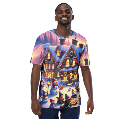 Whimsical Winter Wear Men's Crew Neck T-Shirt