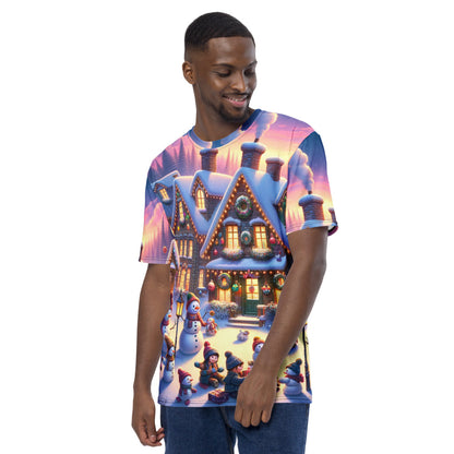 Whimsical Winter Wear Men's Crew Neck T-Shirt