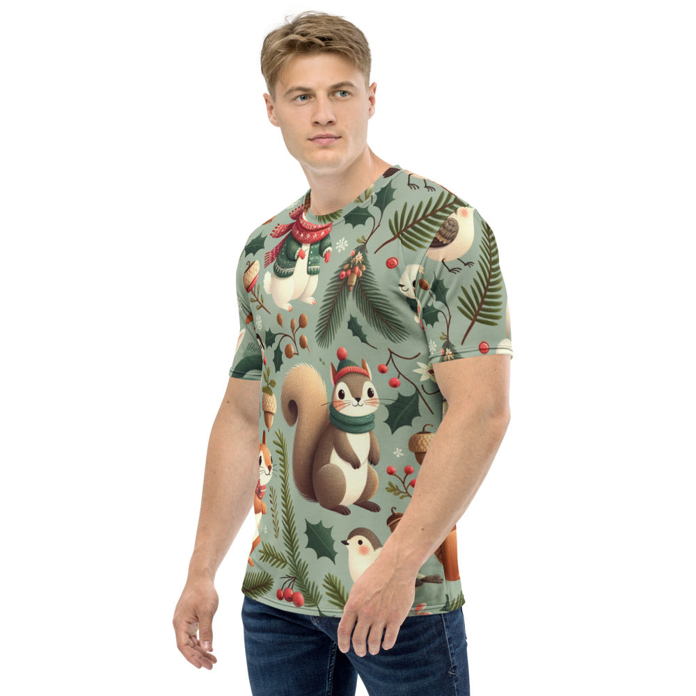 Whimsical Winter Wear Men's Crew Neck T-Shirt