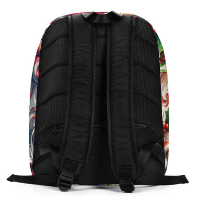 Whimsical Winter Wear Minimalist Backpack