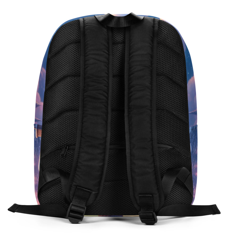 Whimsical Winter Wear Minimalist Backpack