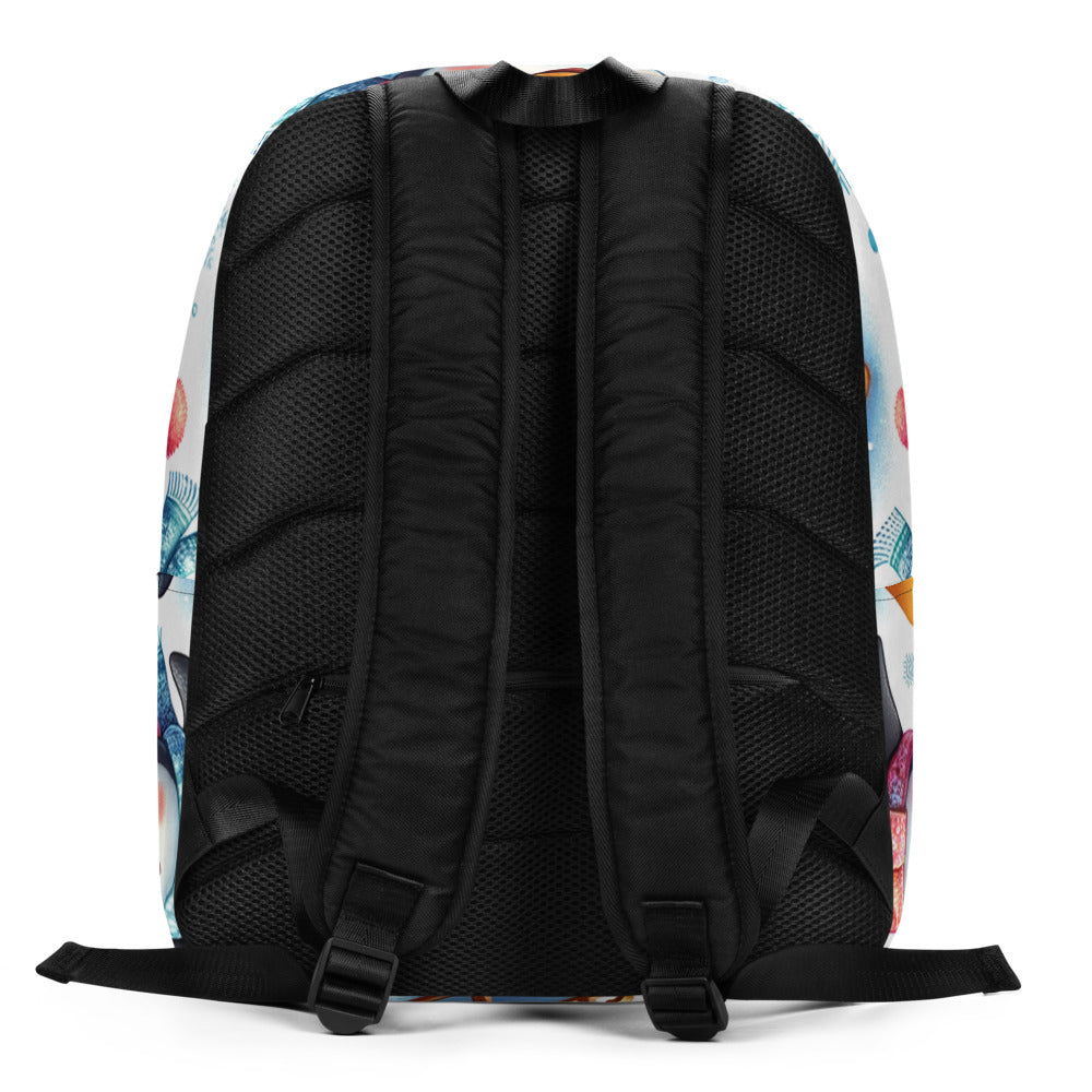 Whimsical Winter Wear Minimalist Backpack