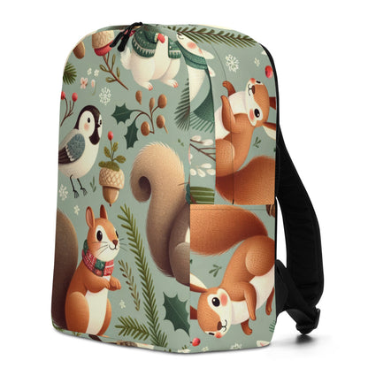 Whimsical Winter Wear Minimalist Backpack