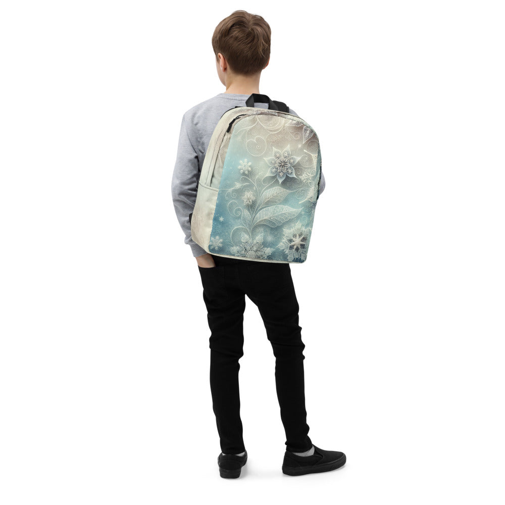 Whimsical Winter Wear Minimalist Backpack