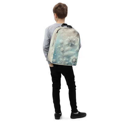 Whimsical Winter Wear Minimalist Backpack