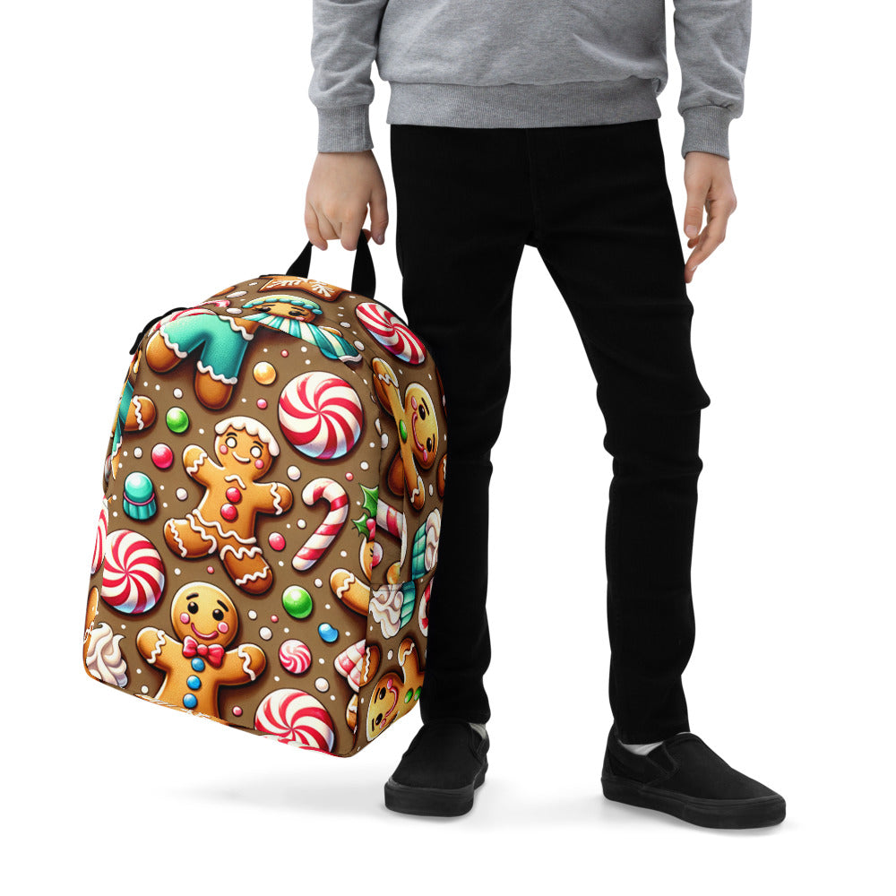 Whimsical Winter Wear Minimalist Backpack