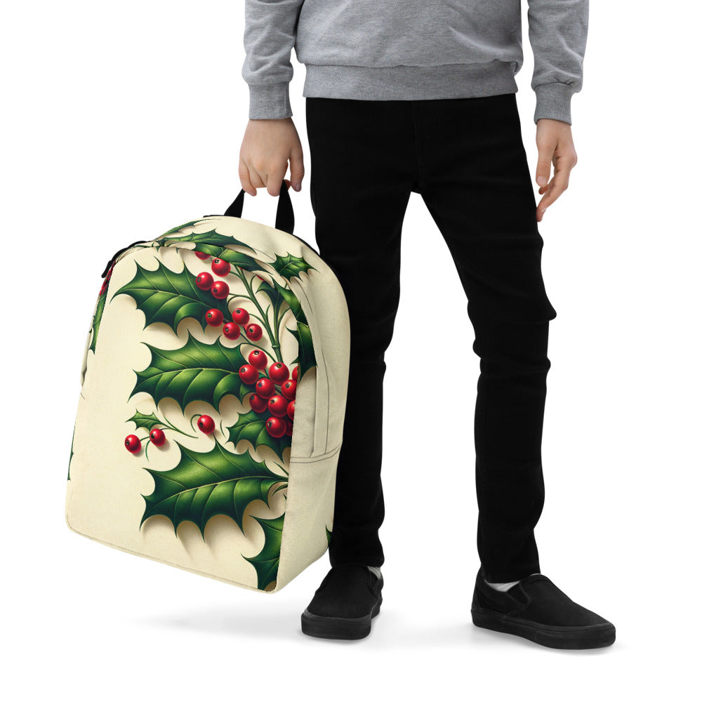 Whimsical Winter Wear Minimalist Backpack