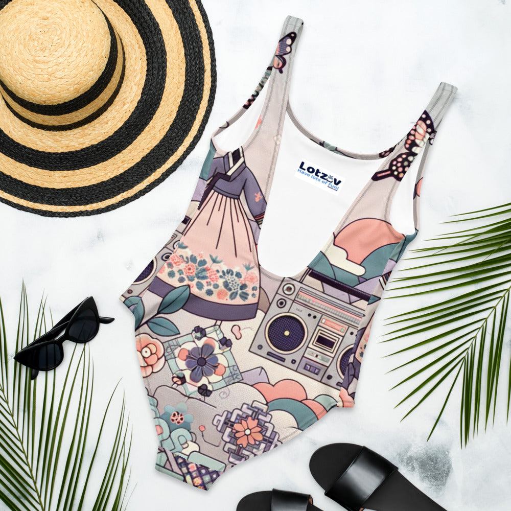 Hallyu Vibe Couture One-Piece Swimsuit