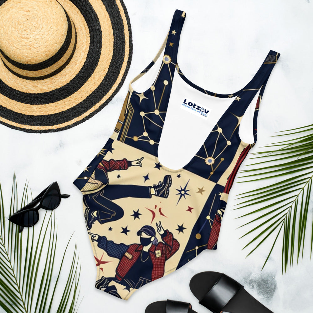 Hallyu Vibe Couture One-Piece Swimsuit