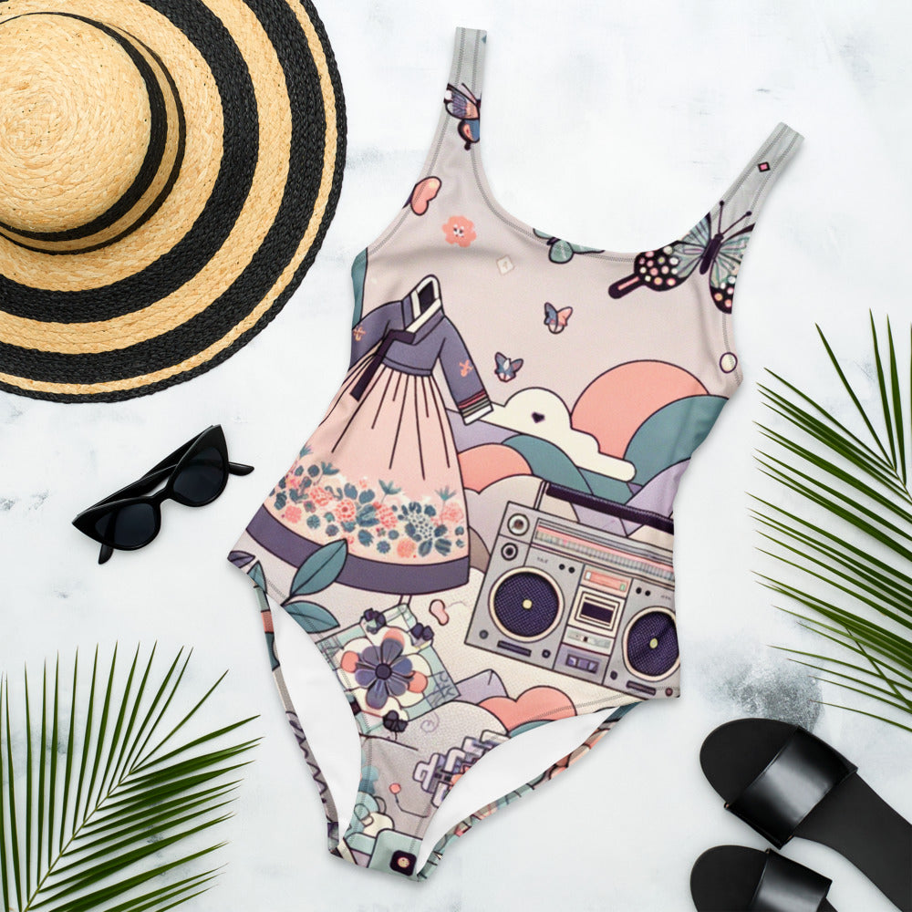 Hallyu Vibe Couture One-Piece Swimsuit