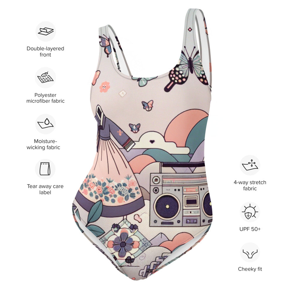 Hallyu Vibe Couture One-Piece Swimsuit