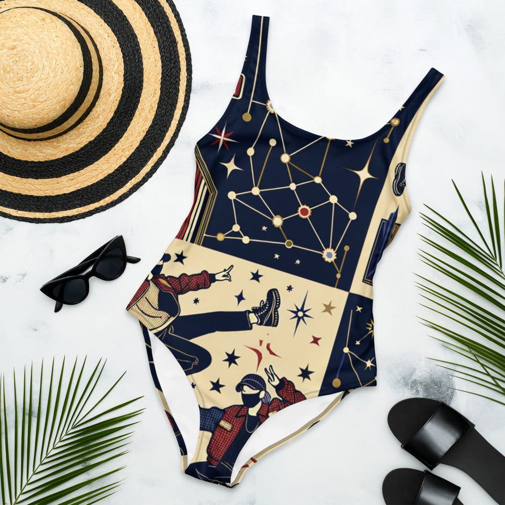 Hallyu Vibe Couture One-Piece Swimsuit