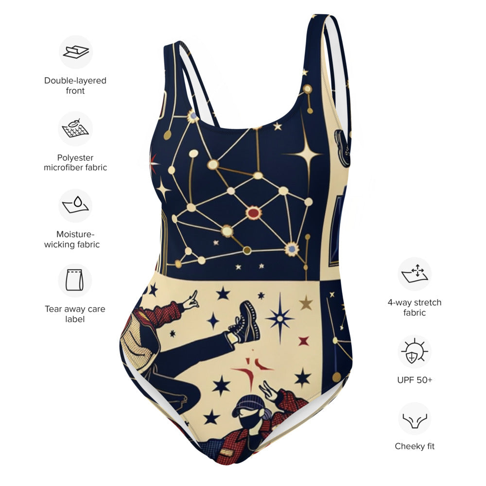 Hallyu Vibe Couture One-Piece Swimsuit