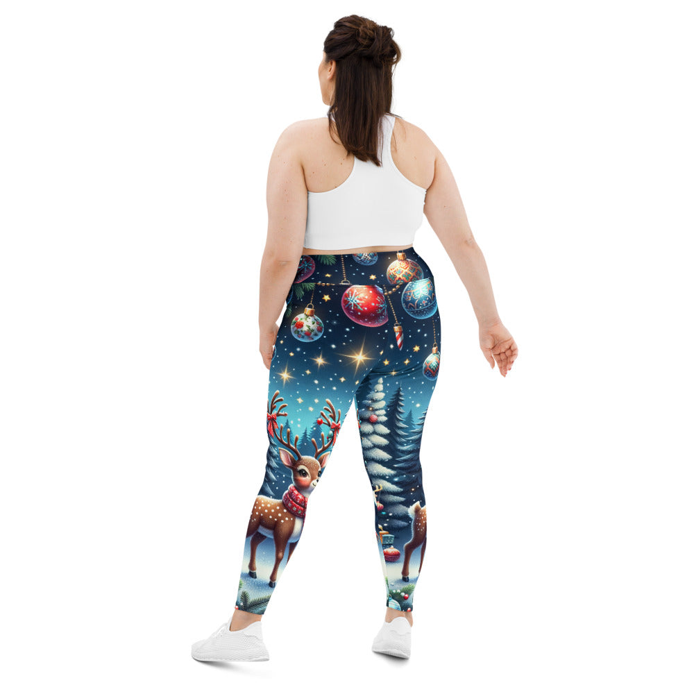 Whimsical Winter Wear Plus Size Leggings