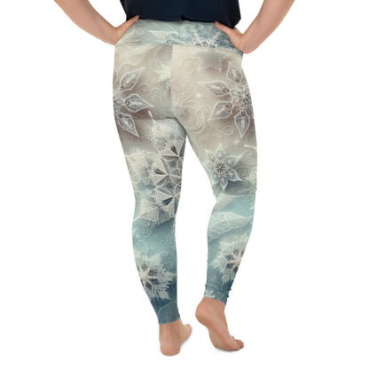Whimsical Winter Wear Plus Size Leggings