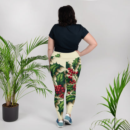 Whimsical Winter Wear Plus Size Leggings