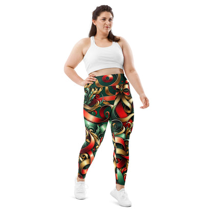 Whimsical Winter Wear Plus Size Leggings