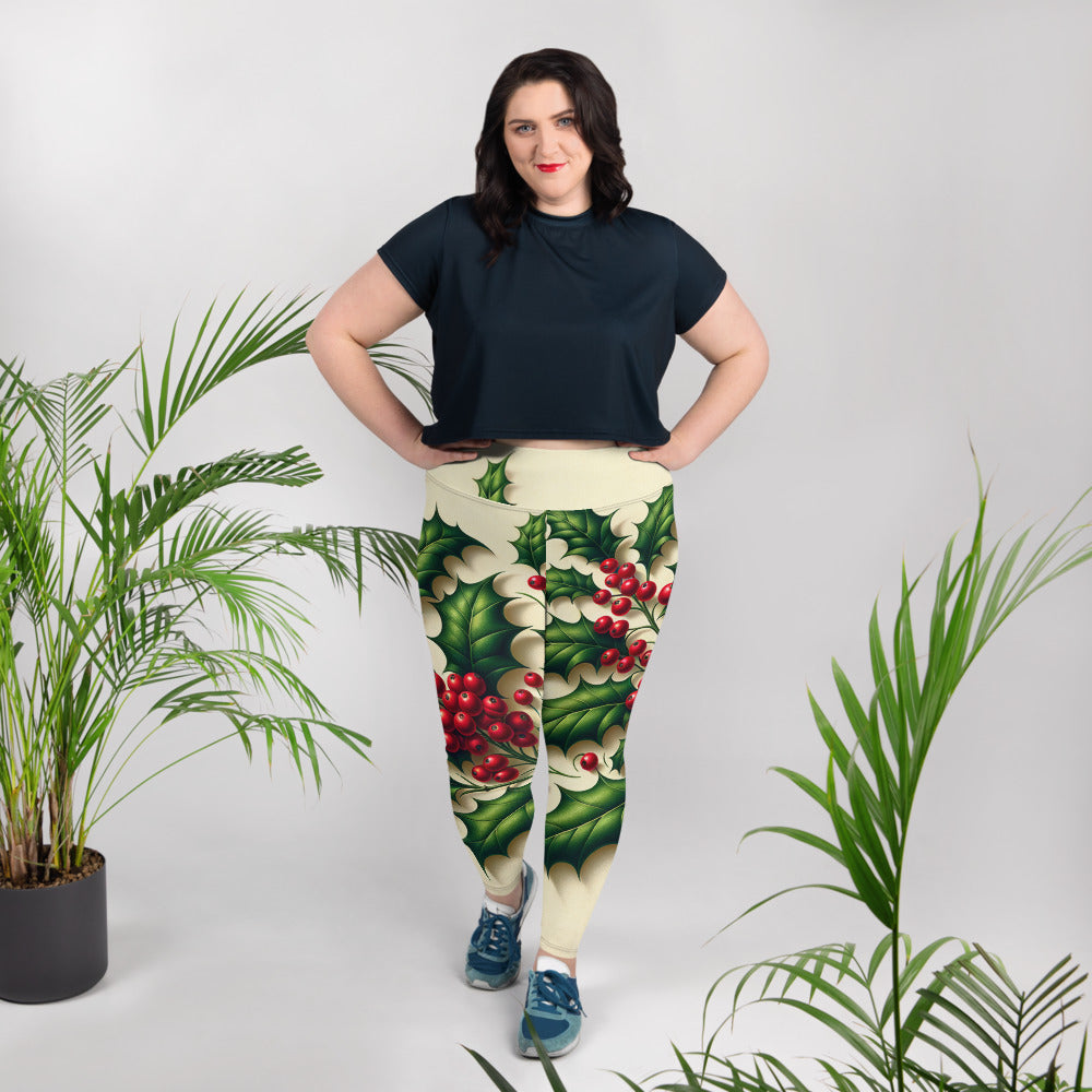 Whimsical Winter Wear Plus Size Leggings