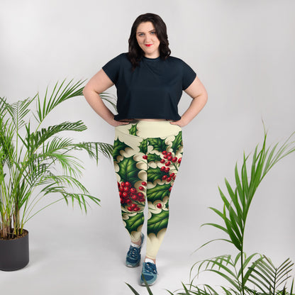 Whimsical Winter Wear Plus Size Leggings