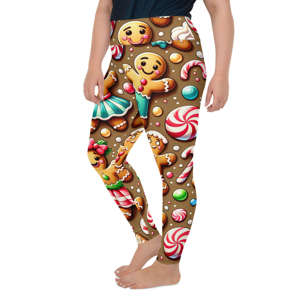 Whimsical Winter Wear Plus Size Leggings