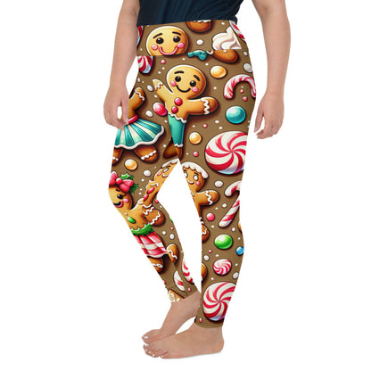 Whimsical Winter Wear Plus Size Leggings