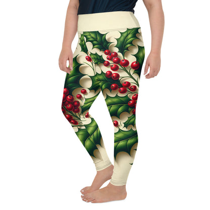 Whimsical Winter Wear Plus Size Leggings