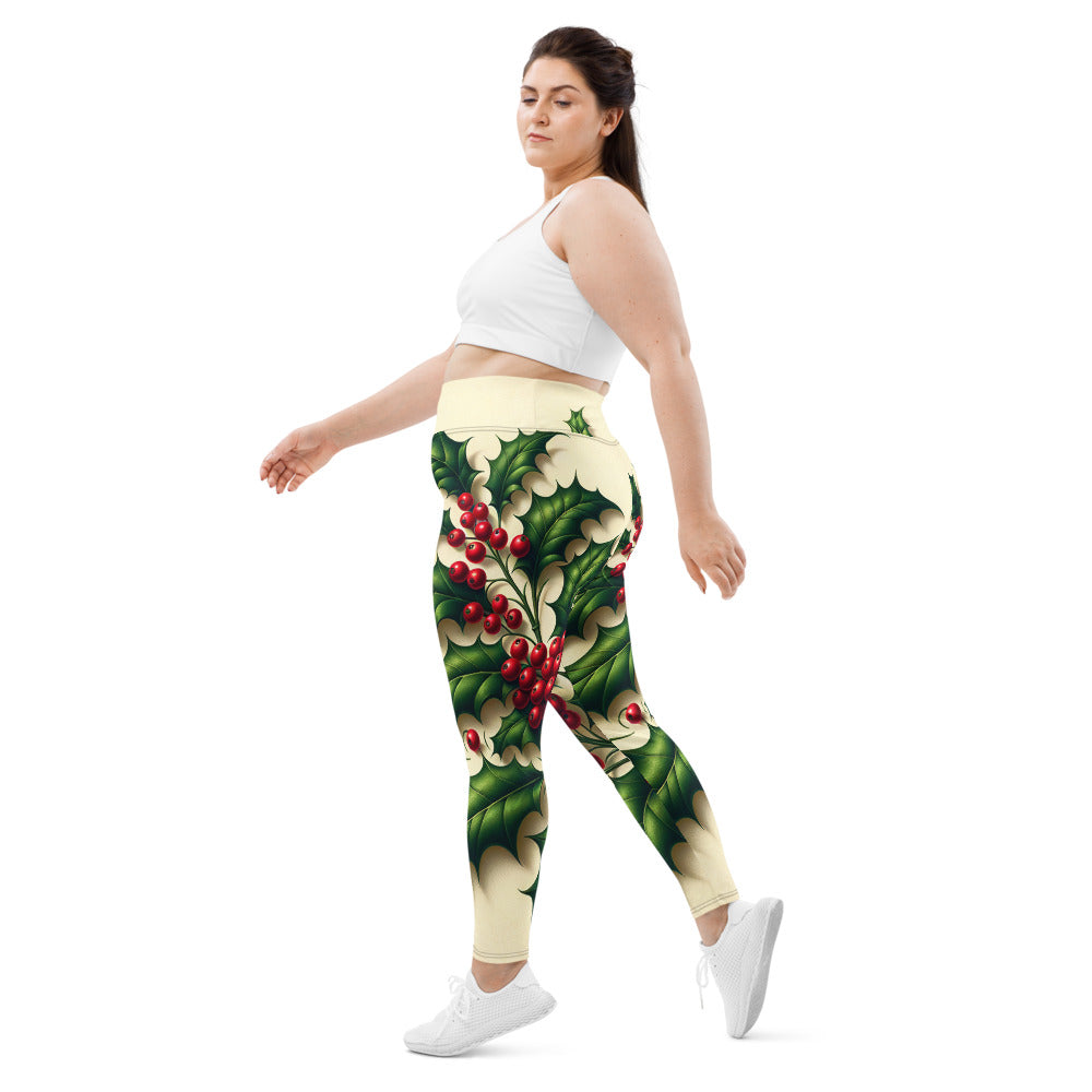 Whimsical Winter Wear Plus Size Leggings
