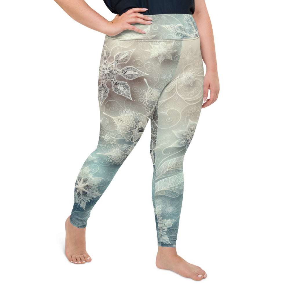 Whimsical Winter Wear Plus Size Leggings