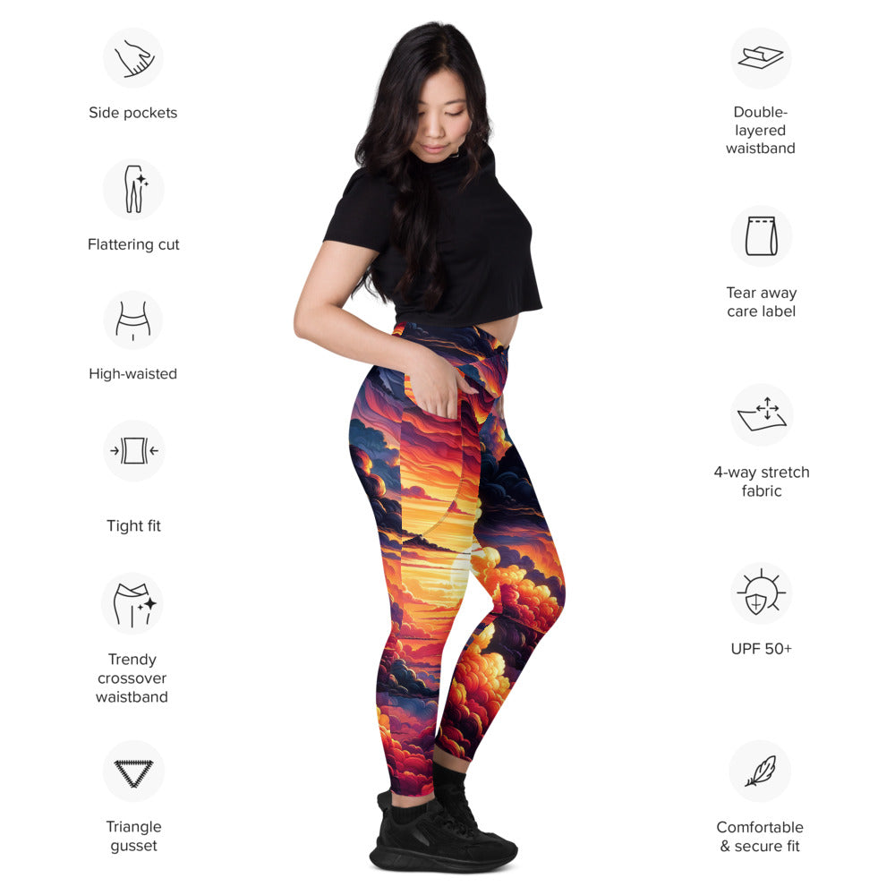 Tempest Threads Crossover Leggings with Pockets