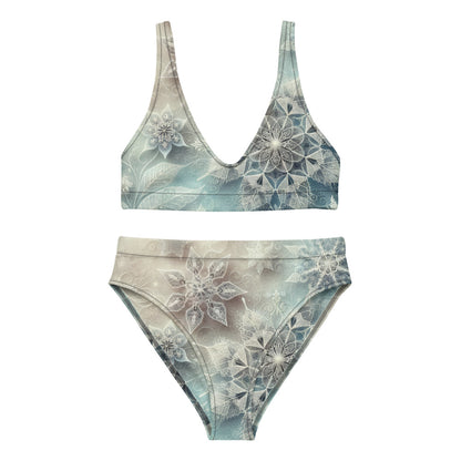 Whimsical Winter Wear High-Waisted Bikini