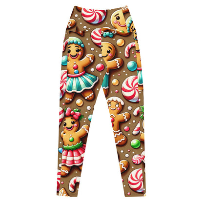 Whimsical Winter Wear Leggings with Pockets