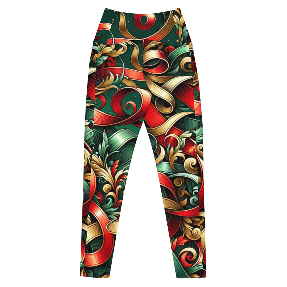 Whimsical Winter Wear Leggings with Pockets