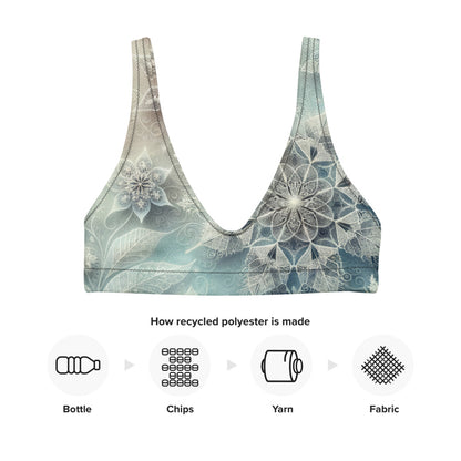Whimsical Winter Wear Padded Bikini Top