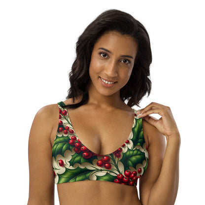 Whimsical Winter Wear Padded Bikini Top