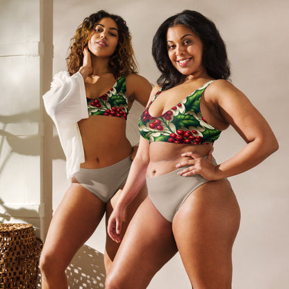 Whimsical Winter Wear Padded Bikini Top