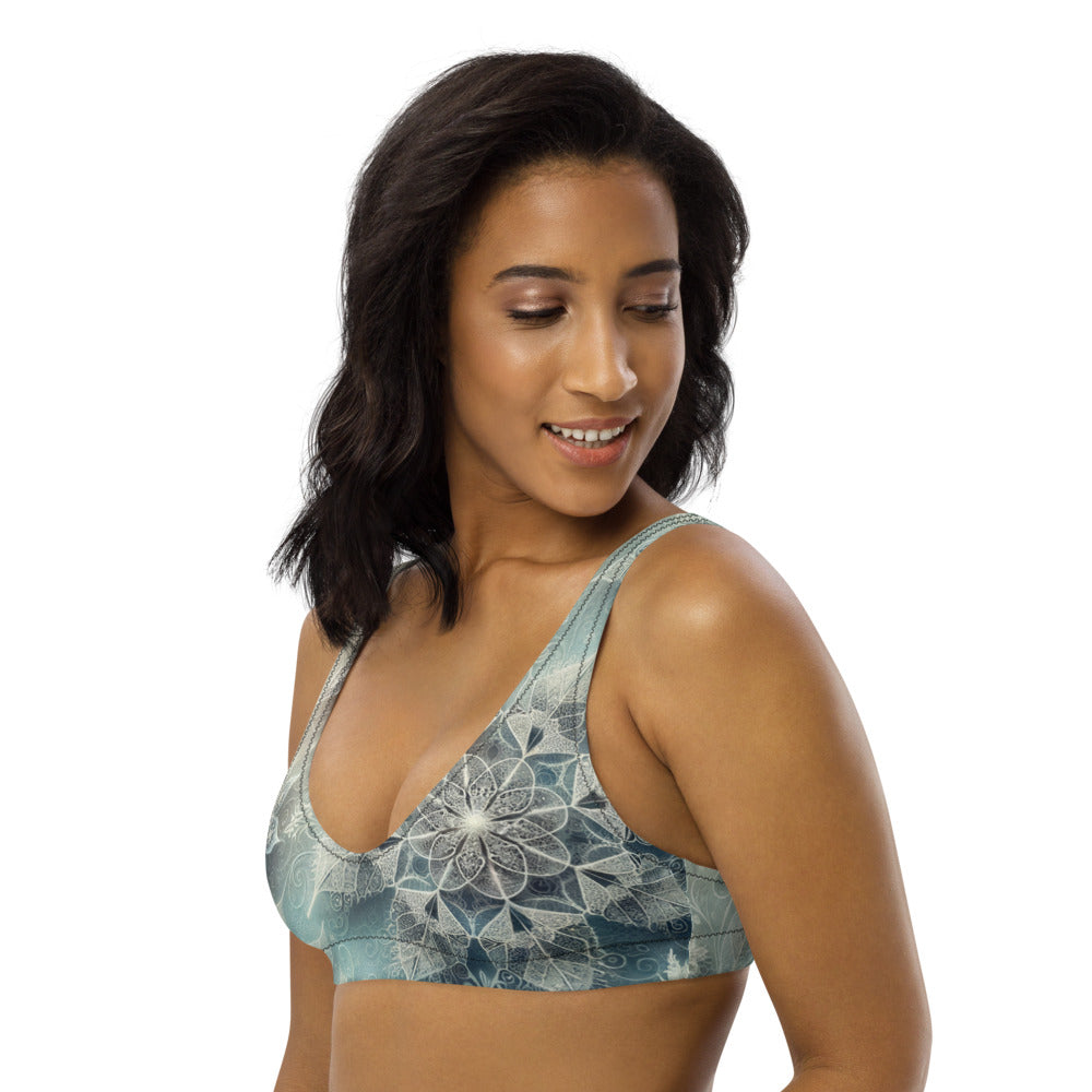 Whimsical Winter Wear Padded Bikini Top