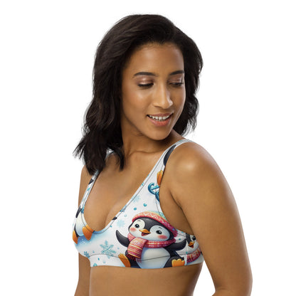 Whimsical Winter Wear Padded Bikini Top