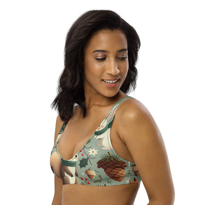 Whimsical Winter Wear Padded Bikini Top